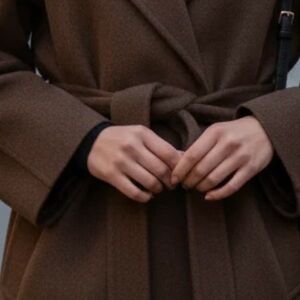 Elegant Brown Women's Coat